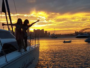 Sydney Topless Waitresses Wanderlust Boat sunset with guests
